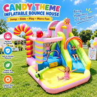 Maison de rebond pour tout-petits Ball Pit Toboggan gonflable Bouncer Jump Bouncy House avec ventilateur pour enfants