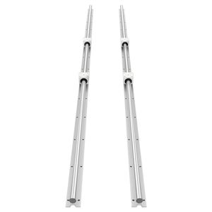 Kit 2 Pezzi Guida Lineare SBR20 2000mm (78.74 Pollici) con Blocchi Scorrevoli Completamente Supportati e 4 Cuscinetti per Guide Lineari - Product Image 1