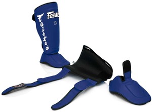 Protector de Espinilleras de Muay Thai de Cuero PU, Precio al por Mayor, Marca Fair Tex, Equipo de Protección para Kick Boxing, Logotipo Personalizado - Product Image 5