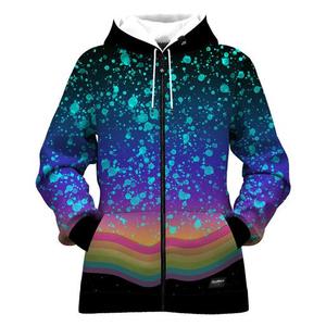 Men's Hooded Zip-Up Sweatshirt Striped <b>Pattern</b> Sublimation Print Polyester <b>Knitted</b> Autumn Wear - Product Image 6