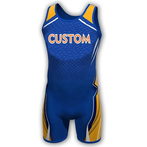 Trajes de Lucha Libre Profesional de Alta Calidad para Adultos, Sublimados, de Spandex/Poliéster, Secado Rápido y Transpirables - Product Image 1