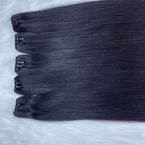HOT Extensions de cheveux humains vietnamiens trame cheveux noirs 100% cheveux humains vietnamiens bruts de très haute qualité - Product Image 5