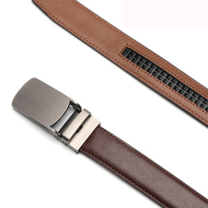 Genuine Leather Automatic <b>Buckles</b> <b>Belt</b> Men Business Pants Waist <b>Belts</b> - Product Image 4