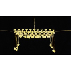 <b>Women's</b> Gold Plated Hairpin <b>Headband</b> Jewellery New Fashion Trendy Look for Wedding Anniversary Bridal Hair Decoration Accessory - Product Image 3