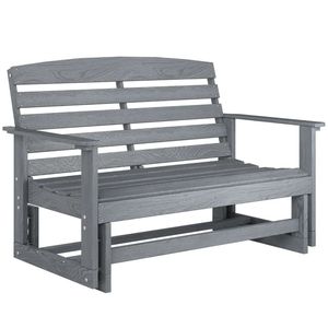 เก้าอี้โยกสีเทาสำหรับใช้ในสวน - ม้านั่งลานบ้านดีไซน์หรูหรา - Product Image 6