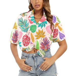 T-shirt en coton tricoté ample à épaules tombantes pour femme - Design uni, longueur extra-longue - Product Image 1