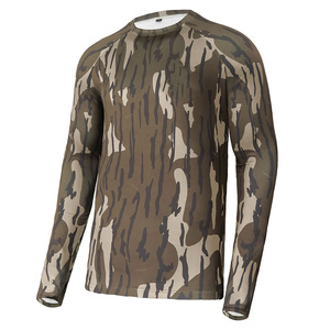 Affordable Long Sleeve Breathable Summer Hunting T-Shirt Unisex Adults Multi Camouflage Print Moisture Wicking - Product Image 6