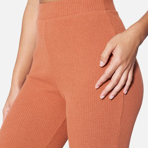 Pantalones de chándal acampanados y pantalones cargo para mujer al por mayor, 100% algodón, transpirables, suaves, holgados, de pierna ancha y recta - Product Image 6