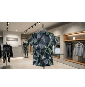 Camiseta Deportiva Personalizada por Sublimación, Transpirable, de Poliéster 240g, con Estampado Gráfico, Manga Corta, Informal, para Hombre y Mujer, Ropa de Verano - Product Image 4