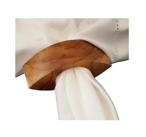 Anillos para servilletas de madera ecológicos y soporte para servilletas de madera, accesorios decorativos para banquetes y hoteles al precio más bajo. - Product Image 1