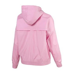 Veste coupe-vent unisexe grande taille à capuche légère entièrement zippée coupe-vent hydrofuge en microfleece avec poches extérieures - Product Image 4