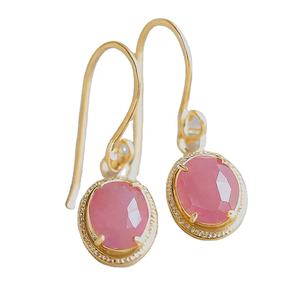 Moda exquisita y encantadora joyería 18K chapado en oro plata esterlina 925 gancho encanto pendientes - Product Image 1