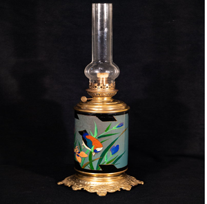 Heavy polished <b>brass</b> pressure <b>lantern</b> with clear glass globe shade, available at wholesale prices. - Product Image 5