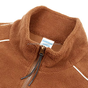 Sweat à capuche en polaire polaire d'hiver de qualité supérieure, sweat à capuche surdimensionné pour homme, sweat-shirt unisexe, étiquettes personnalisées - Product Image 5