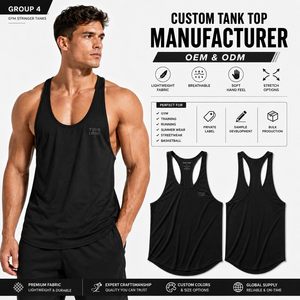 Breathable <b>Mesh</b> Fabric Eco-Friendly Quick Dry Casual Drop Shoulder Design Stringer Tank <b>Top</b> Custom Puff Print Logo Wholesale - Product Image 6