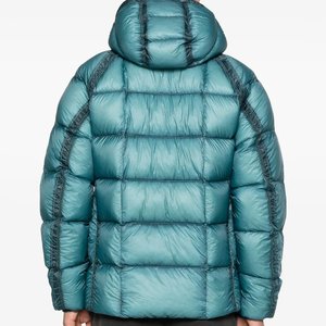 Manteau d'hiver pour homme, couleur turquoise, à capuche, en duvet, coupe classique, fermeture éclair, épais, décontracté, imperméable en nylon, couleur unie, le plus vendu - Product Image 2