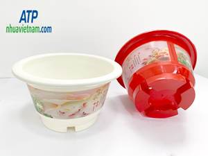 Jardinière en plastique en forme de cloche, élégante et durable, parfaite pour l'intérieur/l'extérieur, design unique, ajoute du charme à votre jardin ou votre maison - Product Image 3