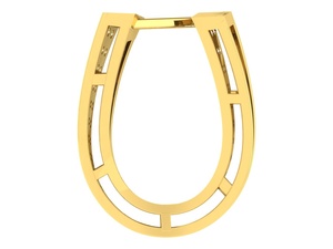 Pendientes de Aro Geométricos Dorados de Moda 2026, Pendientes de Circonita Brillante para Mujer, para Bodas y Fiestas, Venta al Por Mayor de Fábrica - Product Image 3