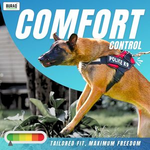 Police K9 Dog <b>Harness</b> OEM ODM Custom Logo Heavy Duty Tactical Training <b>Harness</b> Direct Manufacturer - Product Image 3