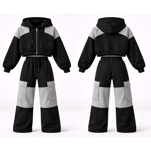 Premium mens tracksuit wholesale bulk custom logo sweat <b>suit</b> jogging <b>suit</b> sportswear supplier export - Product Image 4