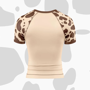 เสื้อรัดกล้ามเนื้อผู้ชายสำหรับออกกำลังกาย พิมพ์ลายแบบ Sublimation สำหรับเล่นกีฬา ฟิตเนส แขนสั้น ชุดต่อสู้ - Product Image 3