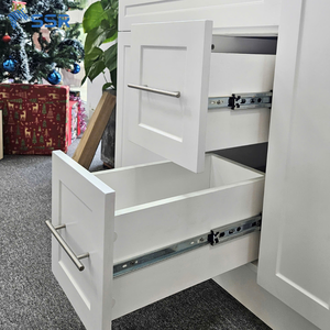 Mueble de Baño RTA Clásico de Madera Maciza con Lavabo VSD30 L/R, Puerta Única, Cajones Dobles, Cierre Suave, Ecológico, Listo para Armar - Product Image 3