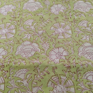 Sacs pour femmes et filles en tissu 100% coton pur, magnifiques motifs floraux indiens imprimés à la main, écologiques, poids moyen, polyvalents - Product Image 1