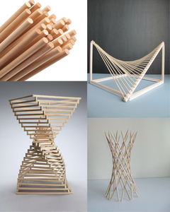 Tiges en bois de goujon de peuplier de 72 pouces pour l'artisanat du bois de bricolage projets OEM panneaux muraux rentables respectueux de la coupe - Product Image 3