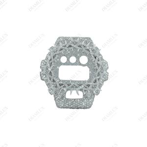 Accesorio de Reloj de Lujo con Incrustaciones Completas de Diamantes Moissanite VVS, Apto para Bisel G-Shock, Estilo Hip Hop Moderno - Product Image 4