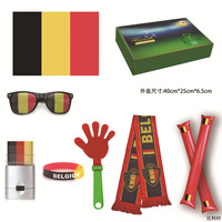 Kit d'accessoires de supporter en gros 2026 Mexique – Écharpe en polyester, lunettes, bracelet, cache-visage, drapeau imprimé UV