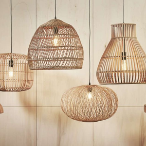 Decorative Rattan Lampshade Natural Woven Wicker Pendant <b>Light</b> Shade for Living Room Dining Room Lighting Wholesale Supplier - Product Image 5