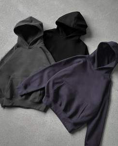 Sudadera con capucha gruesa personalizada de algodón y poliéster para hombre, sudadera con capucha de forro polar pesado para invierno, sudadera con capucha unisex con logotipo de espuma y estampado gráfico 3D en relieve. - Product Image 3