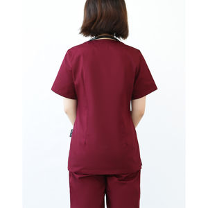 Uniformes Médicos Personalizados al por Mayor con Cuello Alto, Conjuntos de Enfermería Unisex para Fitness, Servicio OEM, Tejido de Punto Cómodo - Product Image 3