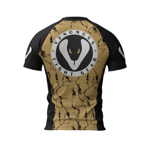 เสื้อรัดกล้ามพิมพ์ลายตามสั่ง เสื้อรัดกล้ามพิมพ์ลายแบบซับลิเมชั่น เสื้อรัดกล้ามสำหรับ MMA บราซิลเลียนยิวยิตสู OEM เสื้อรัดกล้ามสำหรับผู้ชาย แขนสั้น - Product Image 6