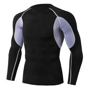 Chemises à manches longues pour hommes, impression numérique personnalisée, séchage rapide, Compression de Fitness respirante, vêtements de Compression pour hommes, 2022 - Product Image 1
