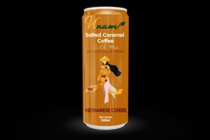 RTD Vietnamese Cream Fruit <b>Coffee</b> Milk Durian Sugar Top Grade Slim 240ml Can for Wholesale Brand Vinam/Yooh ODM/OEM Service 2024 - Product Image 3