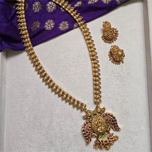 Bird Lakshmi Gold Lookalike Fashion Necklace Set - Product Image 2