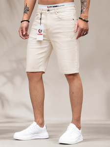 Pantalones Cortos Bermuda de Lona Gris Oscuro para Hombre, Cintura Media, Estilo Casual, 100% Algodón, Ecológicos, de Secado Rápido y Transpirables, Marca Fly Humble - Product Image 3