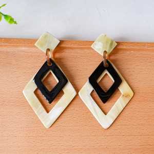 Pendientes de Cuerno de Búfalo Natural, Estilo Animal, Hechos a Mano, Tamaño Personalizado, Vintage, Joyería para Mujer Más Vendida - Product Image 4