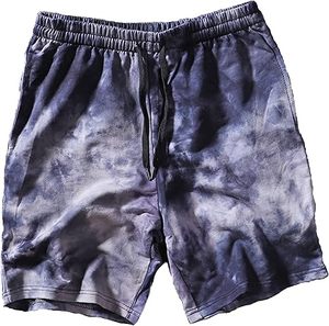 Pantalones Cortos de Felpa Francesa Premium de Última Moda, 300 g/m², Personalizados, Estilo Urbano, Tie Dye, Lavado Ácido, Vintage para Hombre - Product Image 6