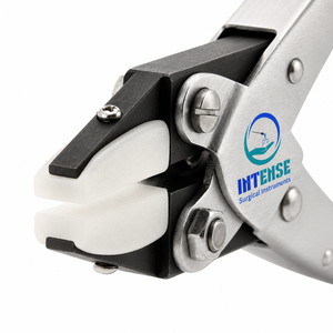Pince à bijoux professionnelle en nylon, pince à bec plat en acier inoxydable, outil de pliage de fil à mâchoires souples, fabricant OEM ODM en gros - Product Image 1