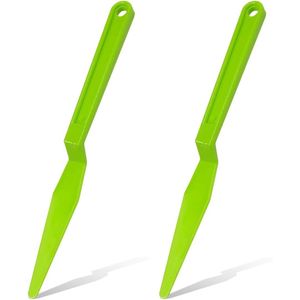 2 Raschietti per Pellicole Oscuranti Auto con Lama Piatta Lunga in Plastica e Manico Flessibile, Raschietto per Angoli Piatti, Spatola per Applicazione Vinile - Product Image 1
