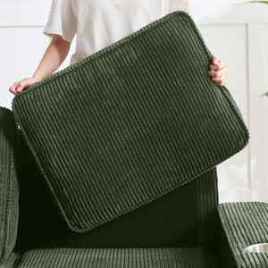 Divano a 3 Posti in Tessuto Corduroy 83.86, Moderno e Compatto per Soggiorno, Camera da Letto, Ufficio, Arredamento Verde - Product Image 4