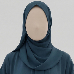 Women 2026 Muslim Modest Straight Chiffon 100% Silk Long Sleeve V-neck Eco-Friendly Breathable Anti-Wrinkle Natural Formal - Product Image 2