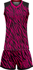 Tenue de volley-ball SpikeStorm Pro AeroSpike Elite, kit de volley-ball ThunderHit Premium, 100 % polyester, impression par sublimation intégrale - Product Image 2