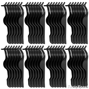แหนบสแตนเลสสีดำปลายแหลมสำหรับต่อขนตาปลอมและใช้กับมาสคาร่า - Product Image 5