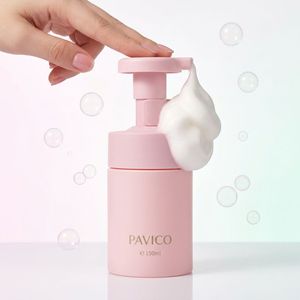 ขวดปั๊มโฟมล้างหน้าทรงกลม PET 100 มล. 150 มล. 200 มล. สีเขียว สีชมพู สำหรับโฟมล้างหน้า โรงงานเวียดนาม รับผลิตแบบ OEM ODM - Product Image 2