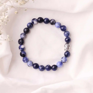High Quality Sodalite Beads Buddha <b>Bracelet</b> Romantic Gift Fashion Charm Jewelry for Men Women Energy Meditation - Product Image 5