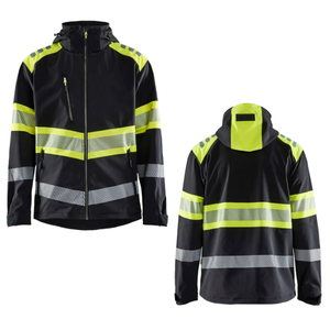<b>High</b> Quality Hi Vis Windproof Winter Safety <b>Jacket</b> Men <b>Softshell</b> Durable Construction Workwear Zipper <b>Jackets</b> - Product Image 6