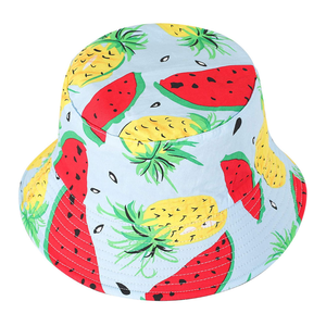 Wholesale Custom Logo 100% Cotton <b>Reversible</b> <b>Bucket</b> <b>Hat</b> Multi-Color Printed Knitted Pattern For Women Men Kids For Daily Use - Product Image 2